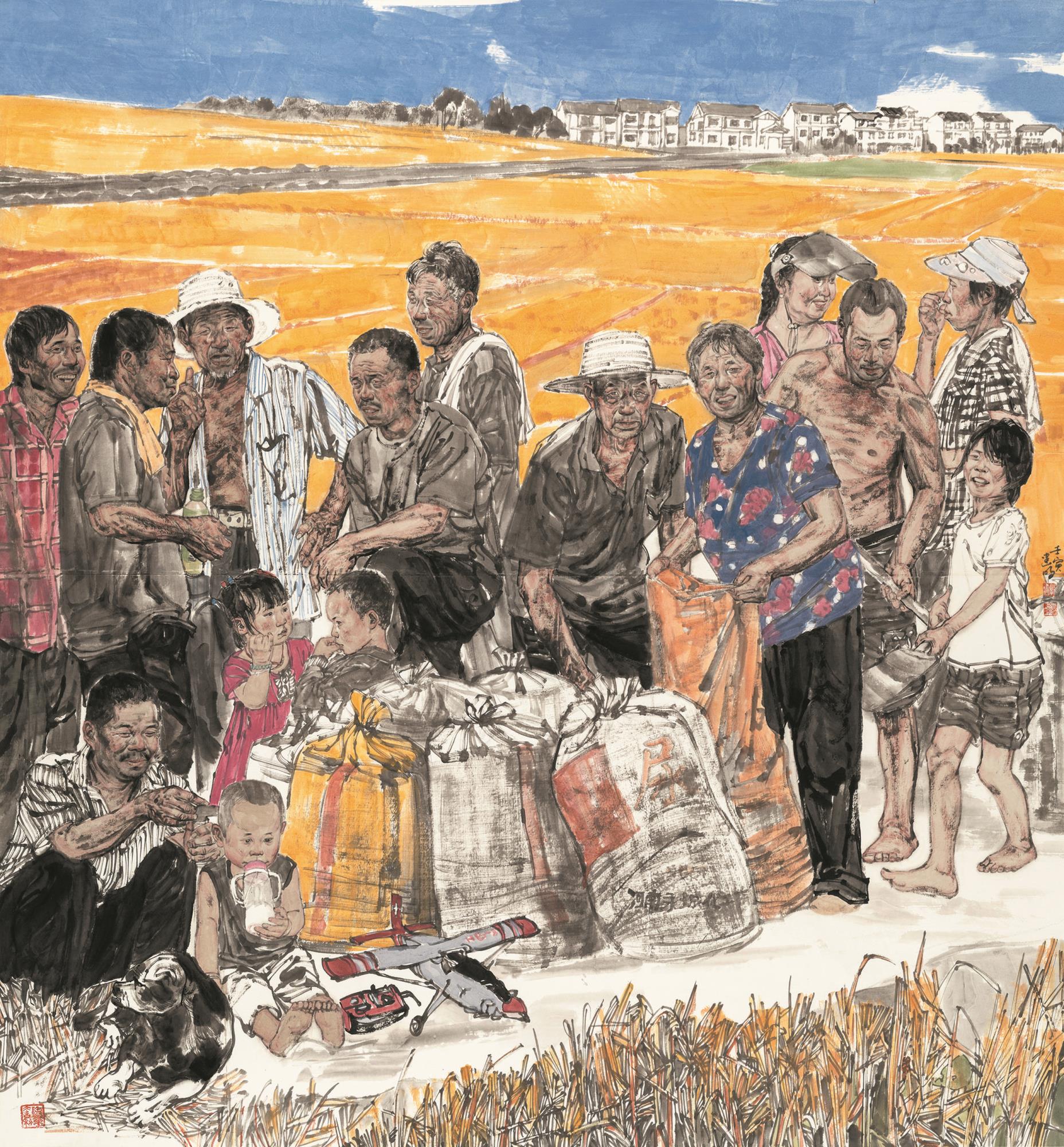 郭建明 糧安天下 180cm×200cm 中國畫.jpg